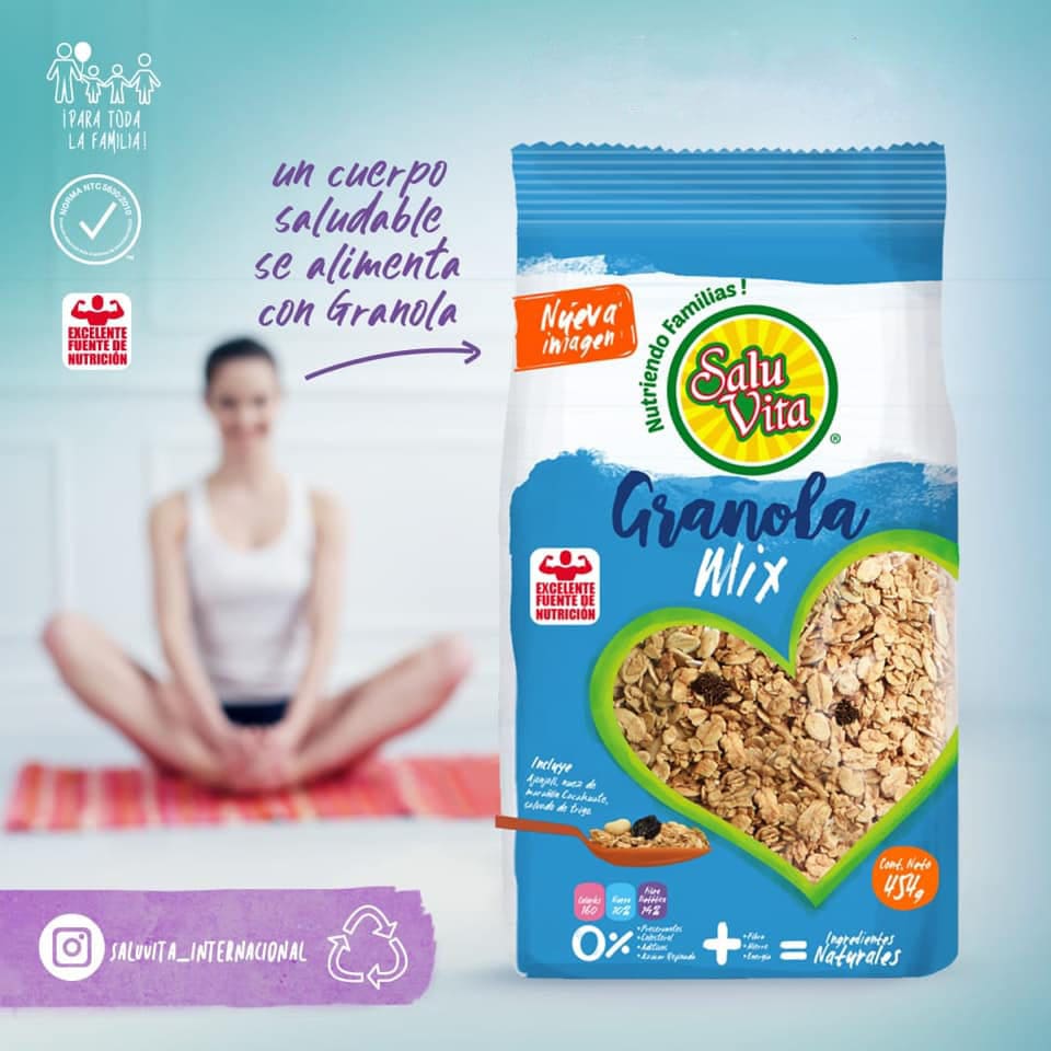 Bolsa de Granola Mix Saluvita ideal para deportistas